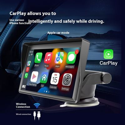 Reproductor MP5 inalámbrico portátil Creatall de 7 pulgadas para CarPlay Bluetooth, nuevo reproductor multimedia transfronterizo con ranura para tarjeta y compatible con WAV