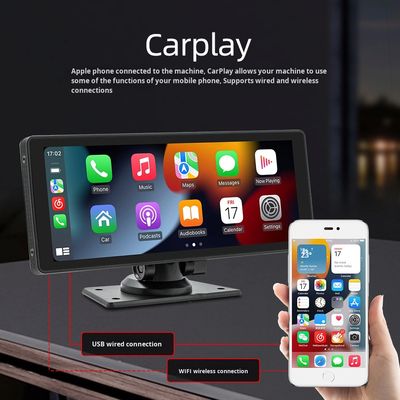 Creatall 10.26 pulgadas IPS portátil de pantalla de coche para Bluetooth MP5 reproductor con 1 año de garantía Dashboard Cam CarPlay inalámbrico