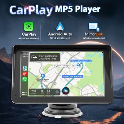 Creatall Navegación para Coche Portátil de 7 Pulgadas con Vista Trasera Inversa Inalámbrica para Bluetooth MP5 HD Conexión USB Carplay Transfronterizo
