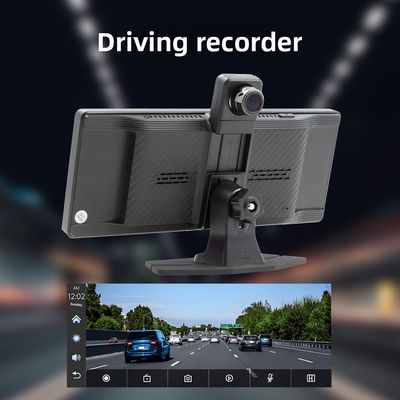 Dash Cam Creatall Portátil de 10.26 pulgadas con doble grabación y 2 lentes, grabadora de video delantera y trasera para CarPlay, navegación y coche transfronterizo