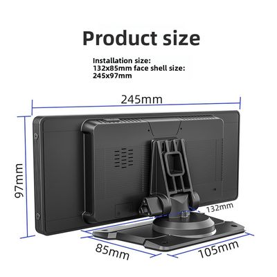 Reproductor de navegación Carplay con pantalla LCD grande de 10.26 pulgadas Creatall Cross-Border, imagen de marcha atrás de alta definición, conexión USB, reproductor BT