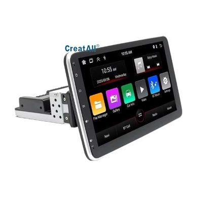 Unidad de Navegación GPS Android para Coche con Control Central Creatall de 10.1 Pulgadas CarPlay para BT USB Pantalla Giratoria 360 Grados Cabezal Único