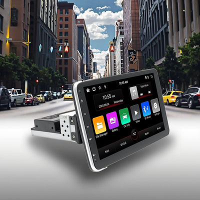 Unidad de Navegación GPS Android para Coche con Control Central Creatall de 10.1 Pulgadas CarPlay para BT USB Pantalla Giratoria 360 Grados Cabezal Único