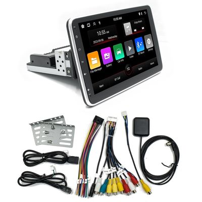 Unidad de Navegación GPS Android para Coche con Control Central Creatall de 10.1 Pulgadas CarPlay para BT USB Pantalla Giratoria 360 Grados Cabezal Único