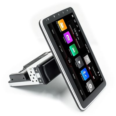 Unidad de Navegación GPS Android para Coche con Control Central Creatall de 10.1 Pulgadas CarPlay para BT USB Pantalla Giratoria 360 Grados Cabezal Único