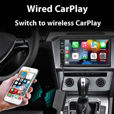 Creatall Adaptador de CarPlay inalámbrico de automóviles montado en la caja de interconexión Android Compatibilidad convierte el inalámbrico por cable para mejorar