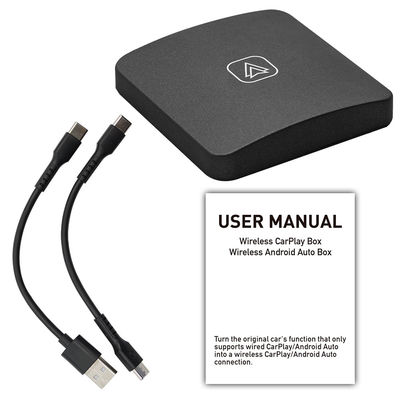 Creatall Adaptador de CarPlay inalámbrico de automóviles montado en la caja de interconexión Android Compatibilidad convierte el inalámbrico por cable para mejorar
