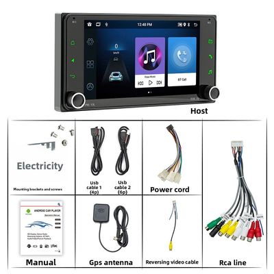 Creatall 7 pulgadas Android Car GPS Dashboard de navegación todo en uno coche central para DVD inalámbrico BT CarPlay exclusivo para el tacto