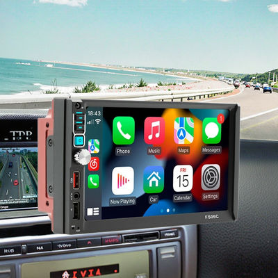 Creatall 7-Inch Dual Reel Reverse Camera MP5 Player para Bluetooth Pantalla de control central Navegación de CarPlay Android Espejo automático