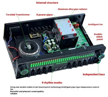 Amplificador doméstico de 5.1 canales SR-8800 con molde privado y personalización de marca OEM