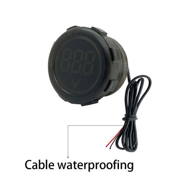 DC 4-100V LED Digital Display Two-Wire Waterproof Voltmeter Car Voltage Current Meter Volt Detector Tester Electric DIY Supplies
