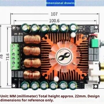HIFI High Fidelity TDA7498E High Power Digital 2.0 Stereo Sound Plastic Home Amplifier Board