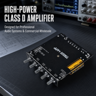 Placa amplificadora Bluetooth TPA3116 de 2.1 canales CA-TB21H 50W+50W+100W Módulo amplificador de audio con control de aplicación
