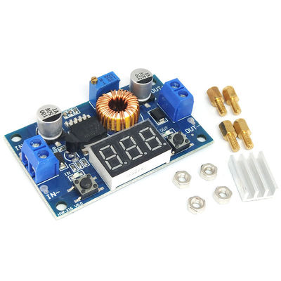 Módulo de poder descender de XL4015E 5A 75W DC DC ajustable con la exhibición de voltaje