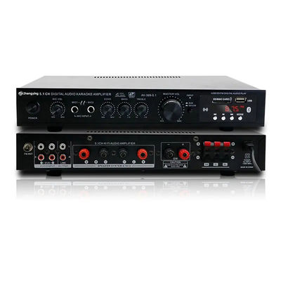 Amplificador de audio profesional de 5.1 canales LDZS con 200W + 200W de potencia y soporte Bluetooth para sistemas de cine en casa