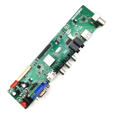 Pantallas de TV LED digitales analógicas integradas universales DTV3663 con T2/T/C