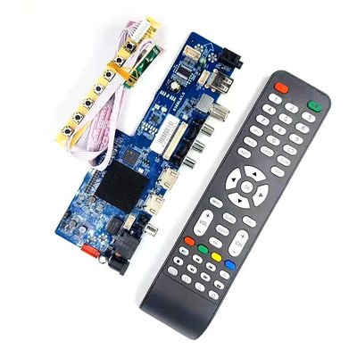Junta de circuito de televisión inteligente LED de 32 pulgadas 1 + 8G Universal Junta base basada en PCB con voltaje de 12V
