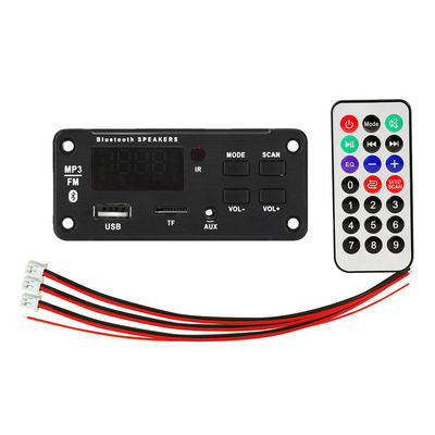 2 * 25W 50W Audio de automóviles USB TF FM Radio Bluetooth MP3 Modulo de amplificador con 5.0 canales