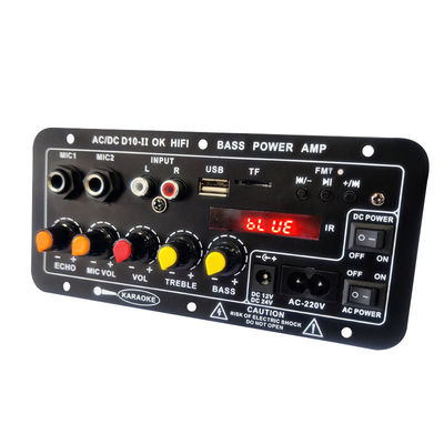 Placa amplificadora Módulo de audio 40W Bluetooth 5.0 Entrada de micrófono dual para subwoofer y audio para automóvil