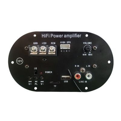 Placa amplificadora de coche con tubo de subwoofer de 50W con Bluetooth 5.0 y reproducción de tarjeta TF/USB