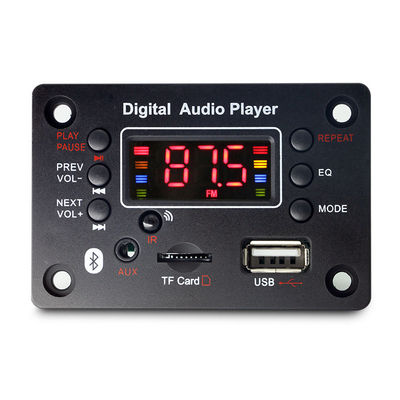 Placa decodificadora de MP3 Bluetooth con función de grabadora de voz de radio FM USB compatible con uso y pantalla WAV