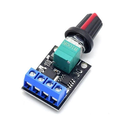 CA-110A 5V/12V 10A PWM Controlador de velocidad del motor de CC Regulador de velocidad sin pasos Gobernador de potencia de atenuador LED Placas de conductores de motor