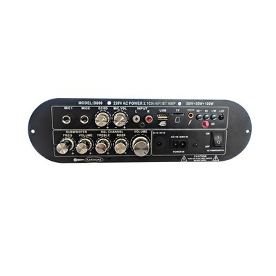 D800 DJ profesional / Karaoke Bluetooth Amplificador Digital 2.0 Canal 12V Subwoofer recargable de alto / bajo tono de alta potencia